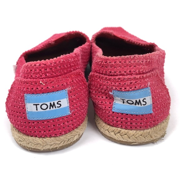 TOMS Perforated Espadrilles Canvas Slip On Shoes 6 - Picture 4 of 7